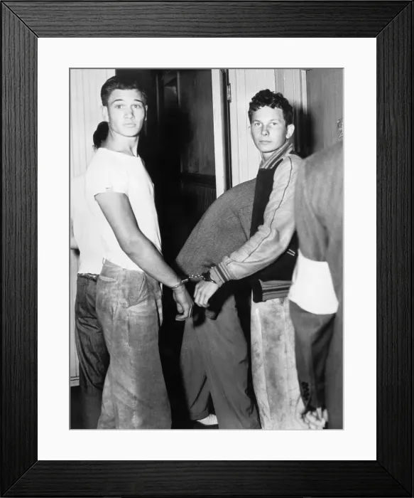 Framed Print : Youthful Zoot Suiters Handcuffed Framed Print : Youthful Zoot Suiters Handcuffed
