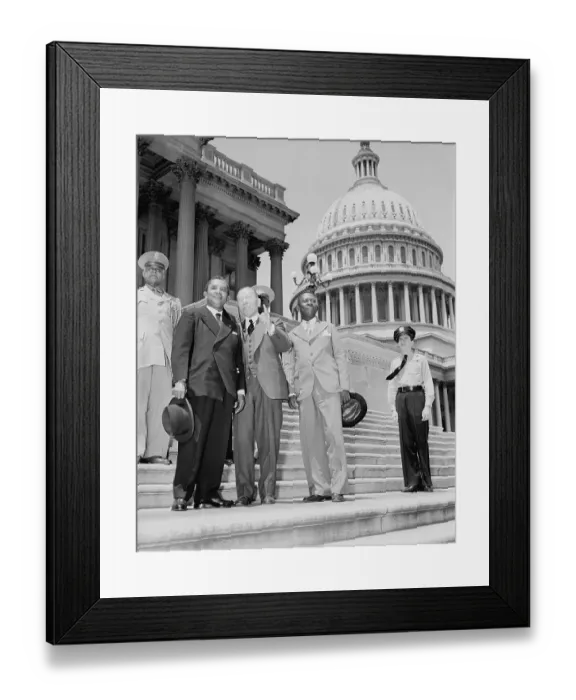 Framed Print : Liberian Delegation on Steps of The Capitol Framed Print : Liberian Delegation on Steps of The Capitol