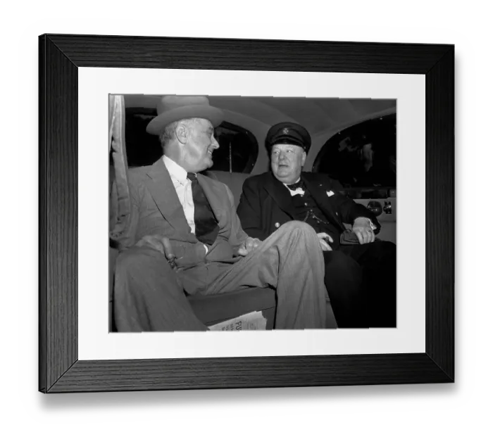 Framed Print : President Roosevelt and Prime Minister Churchill Framed Print : President Roosevelt and Prime Minister Churchill