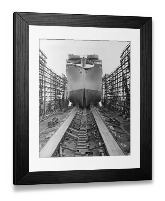 Framed Print : Ship in Building Yard Framed Print : Ship in Building Yard