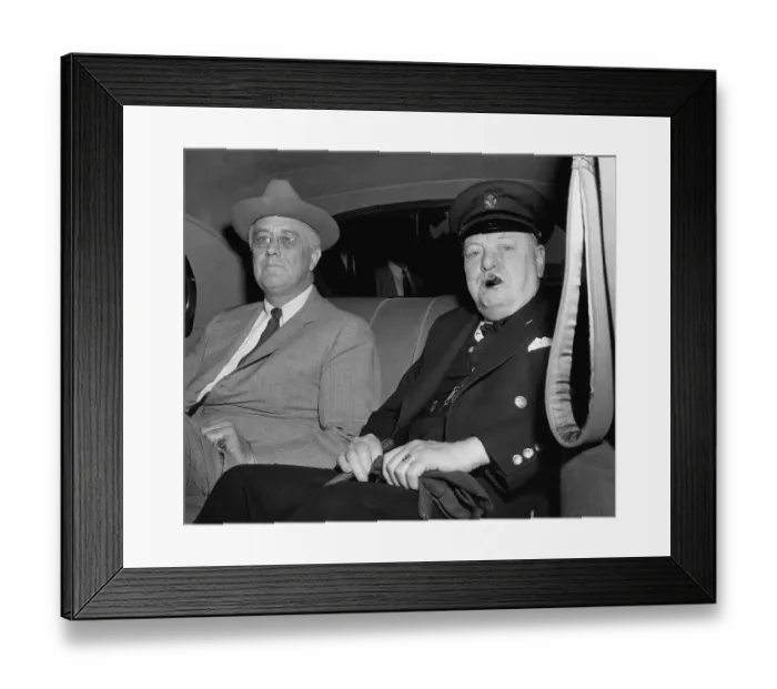 Framed Print : President Roosevelt and Prime Minister Churchill Framed Print : President Roosevelt and Prime Minister Churchill