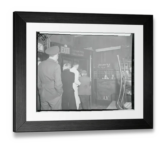 Framed Print : Patrons Leaving Bar Framed Print : Patrons Leaving Bar