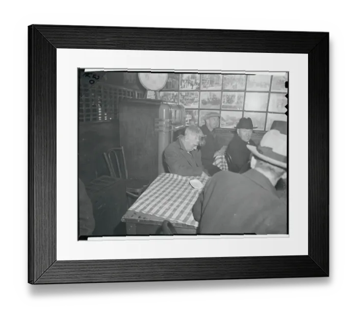 Framed Print : Man Falling Asleep at Table Framed Print : Man Falling Asleep at Table