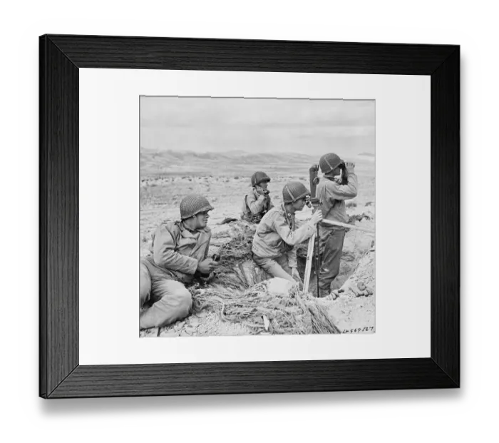 Framed Print : William Westmoreland with Battalion Framed Print : William Westmoreland with Battalion