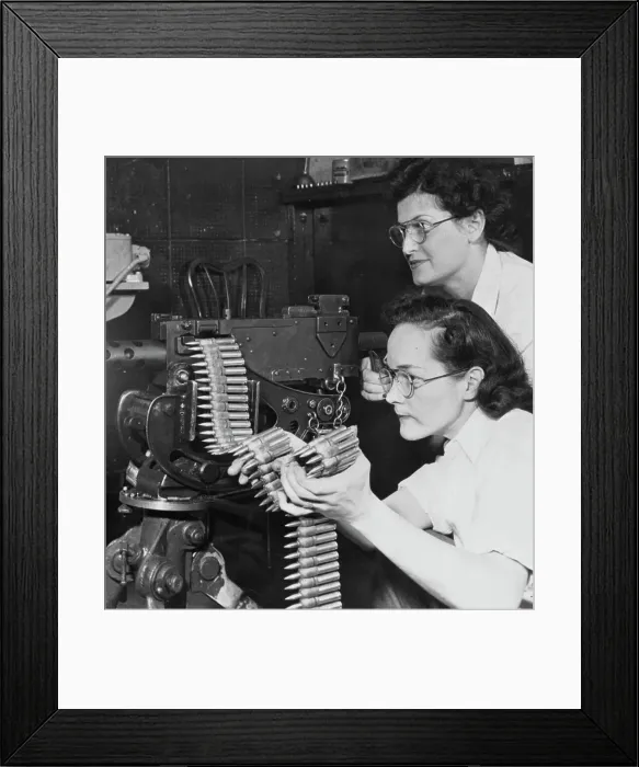 Framed Print : Passing the Ammunition