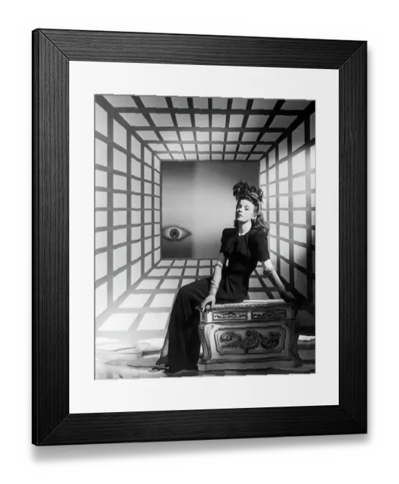 Framed Print : Ida Lupino In Surreal Tableau Framed Print : Ida Lupino In Surreal Tableau