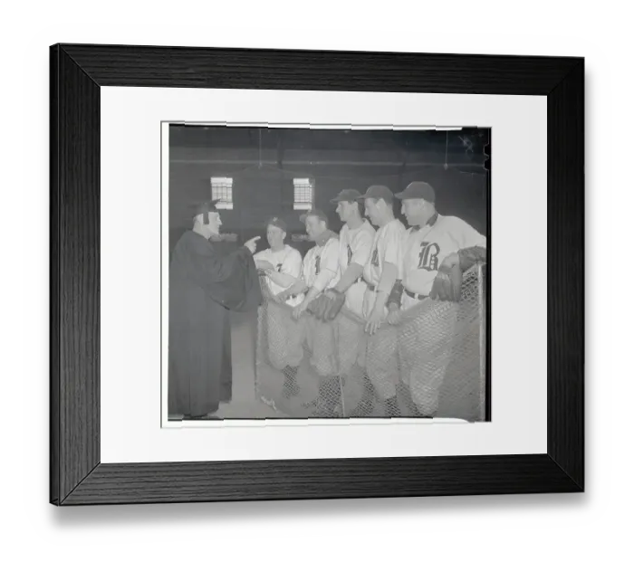 Framed Print : Professor Casey Stengel Lecturing Braves Framed Print : Professor Casey Stengel Lecturing Braves