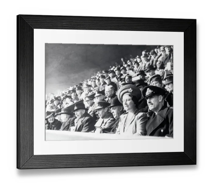 Framed Print : Royal Members in Sports Stadium