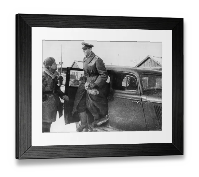 Framed Print : General Von Paulus Arrives to Surrender at Stalingrad Framed Print : General Von Paulus Arrives to Surrender at Stalingrad
