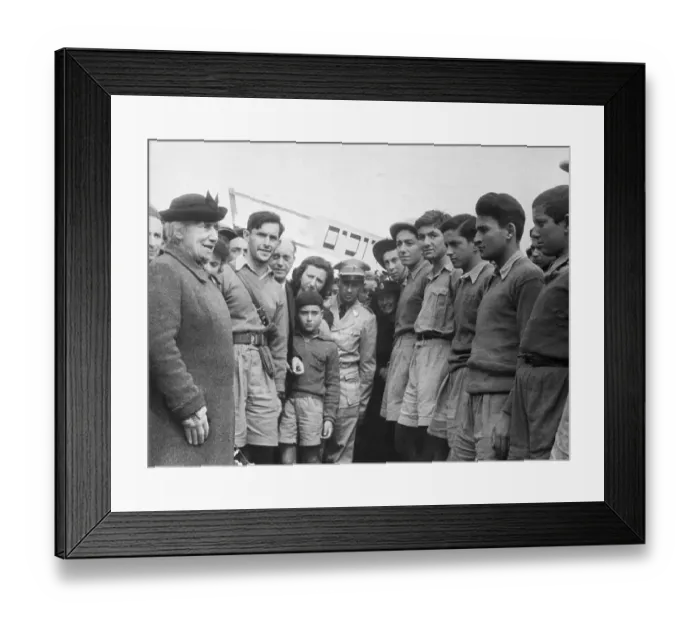 Framed Print : Hadassah Founder Henrietta Szold with Citizens Framed Print : Hadassah Founder Henrietta Szold with Citizens