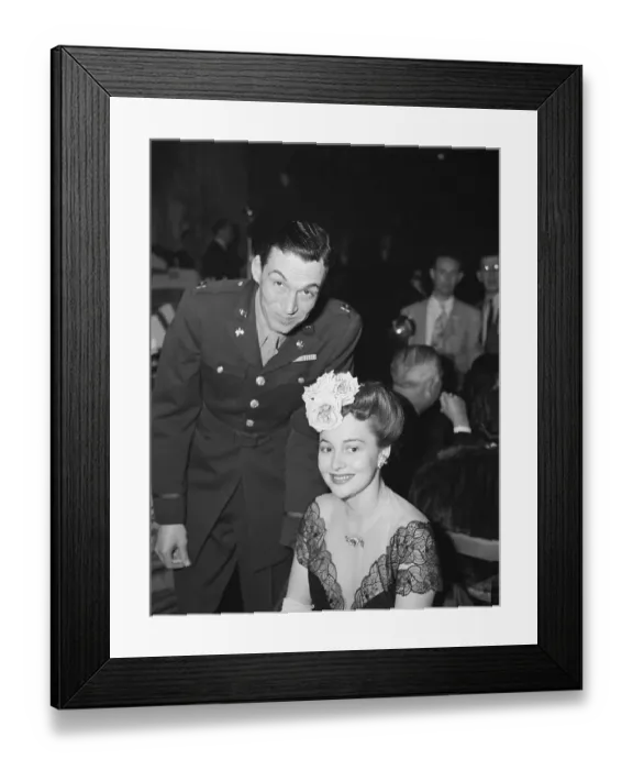 Framed Print : John Huston and Olivia De Havilland at Academy Awards Framed Print : John Huston and Olivia De Havilland at Academy Awards