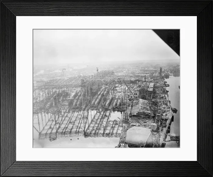 Framed Print : Submarines Lying in Ruins Framed Print : Submarines Lying in Ruins