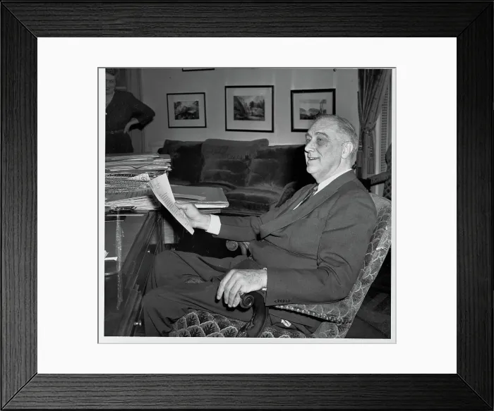 Framed Print : President Roosevelt in the White House Framed Print : President Roosevelt in the White House