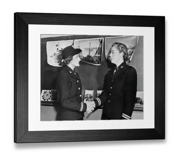 Framed Print : World War Two United States Naval Reserve WAVES 1943