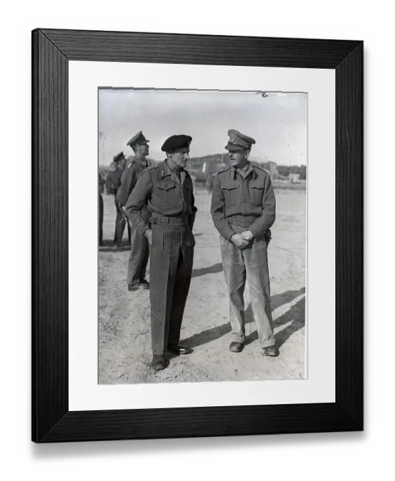 Framed Print : Generals Montgomery And Alexander Framed Print : Generals Montgomery And Alexander