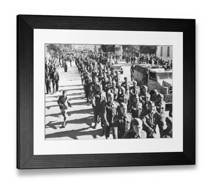 Framed Print : Jewish Troops Parade In Tripoli