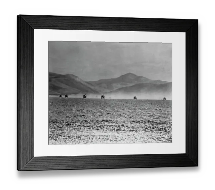 Framed Print : Cars Driving in Desert Framed Print : Cars Driving in Desert