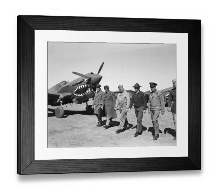 Framed Print : American and British Military Leaders In China Framed Print : American and British Military Leaders In China