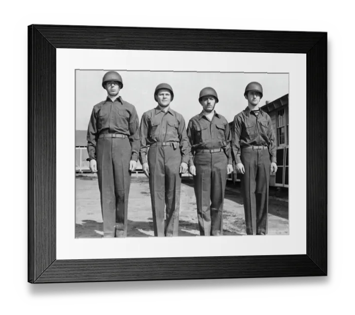 Framed Print : Joe Dimaggio First Day in Army Uniform Framed Print : Joe Dimaggio First Day in Army Uniform