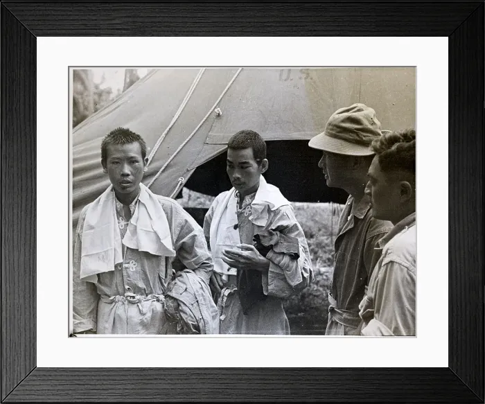 Framed Print : Two Freed Chinese, In Pj'S, Interpreters Framed Print : Two Freed Chinese, In Pj'S, Interpreters