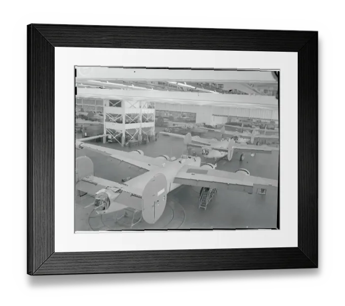 Framed Print : Aircraft in a Bomber Plant Framed Print : Aircraft in a Bomber Plant