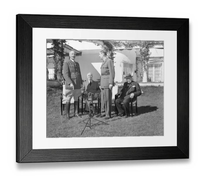 Framed Print : Casablanca Conference Framed Print : Casablanca Conference