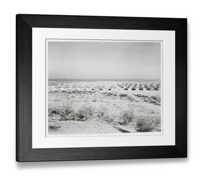 Framed Print : Japanese Relocation Camp in Arizona Framed Print : Japanese Relocation Camp in Arizona
