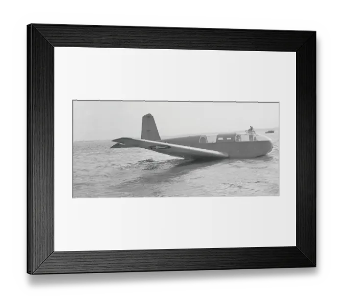 Framed Print : Amphibious Navy Glider Framed Print : Amphibious Navy Glider