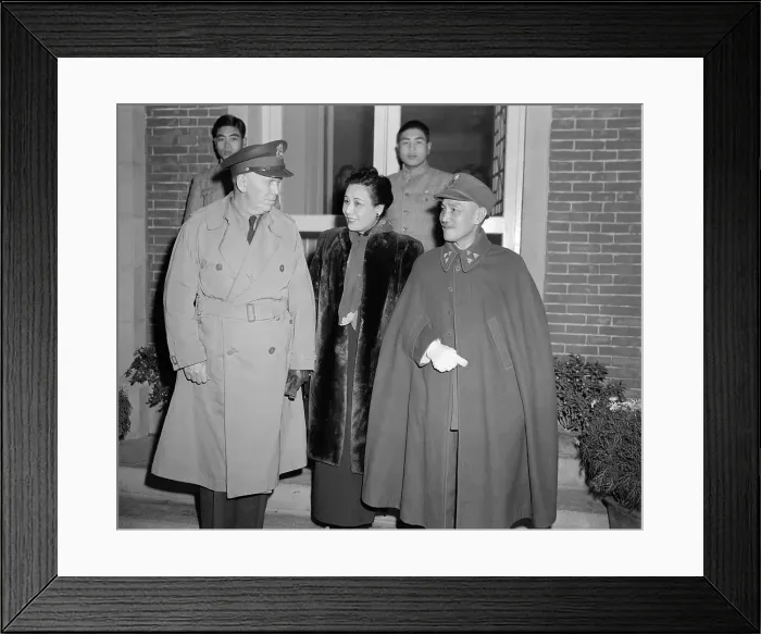 Framed Print : General Marshall And Chiang Kai Shek Framed Print : General Marshall And Chiang Kai Shek