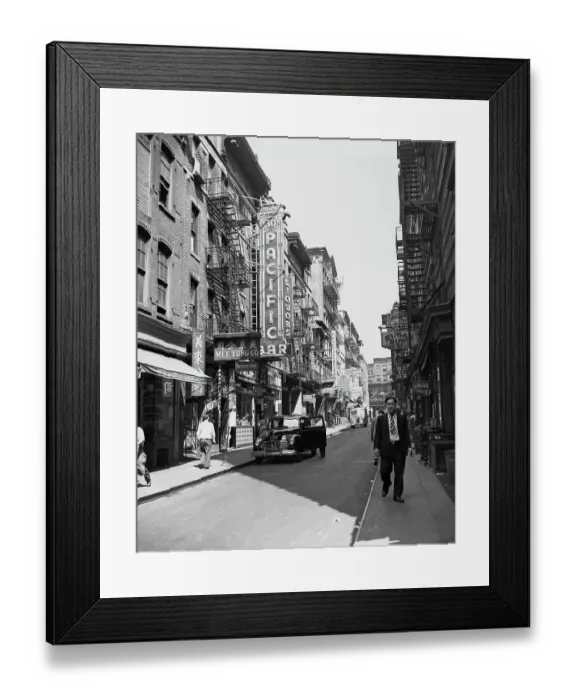 Framed Print : Pell Street In Chinatown Framed Print : Pell Street In Chinatown