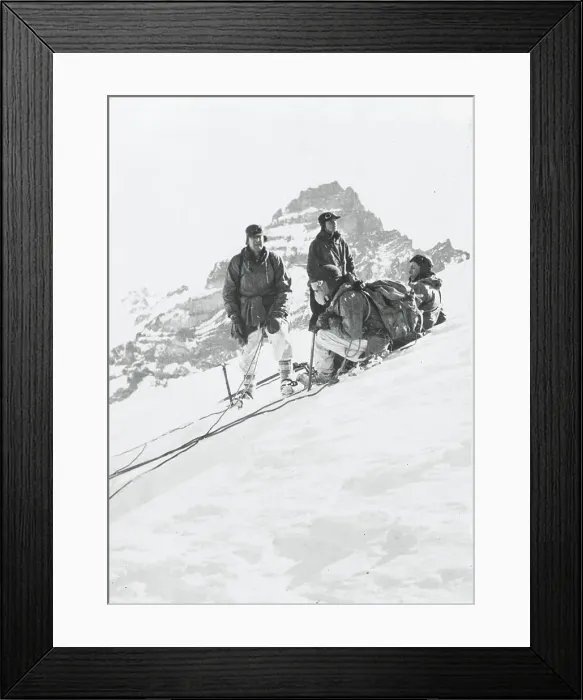 Framed Print : Mountain Climbers at Mount Rainier Framed Print : Mountain Climbers at Mount Rainier