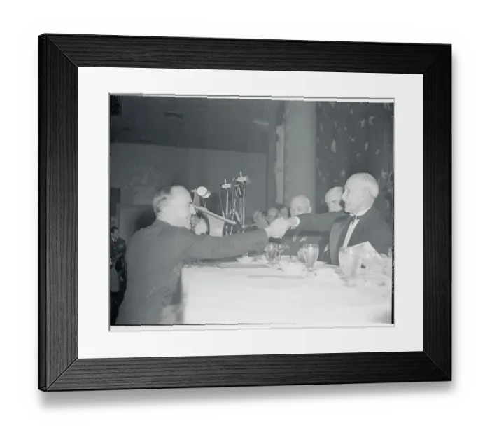 Framed Print : Eddie Rickenbacker Shaking Hands with Orville Wright Framed Print : Eddie Rickenbacker Shaking Hands with Orville Wright