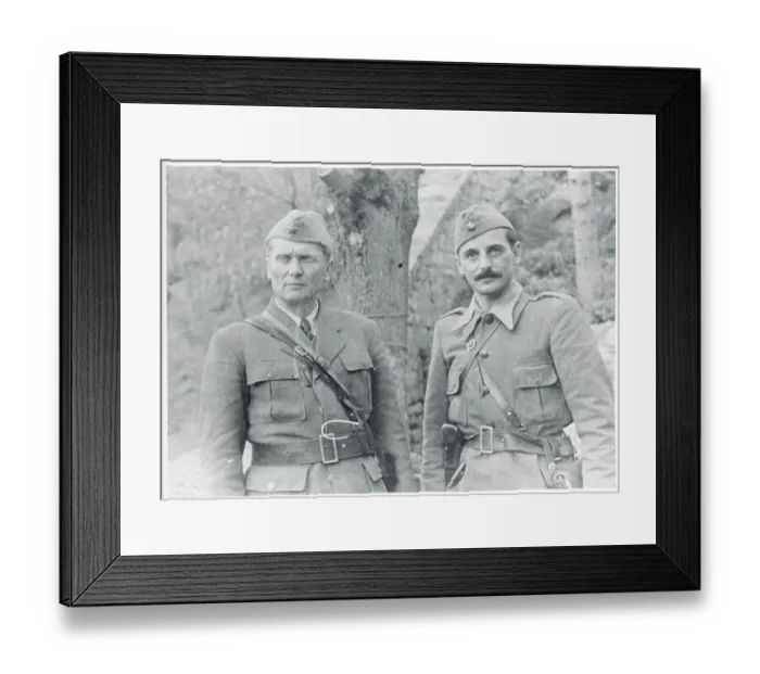Framed Print : Josip Broz Tito and Gen. Kocha Popovitch