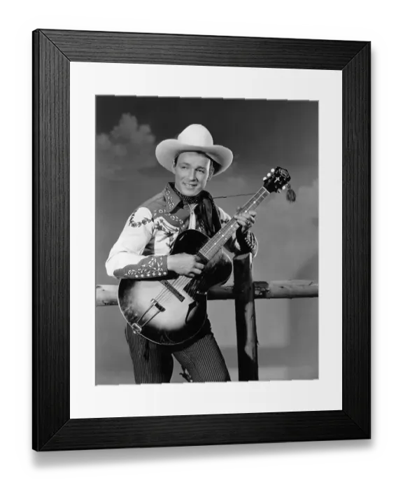 Framed Print : Roy Rogers with Guitar Framed Print : Roy Rogers with Guitar