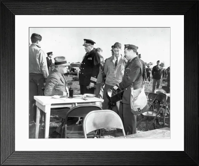 Framed Print : FDR at Casablanca