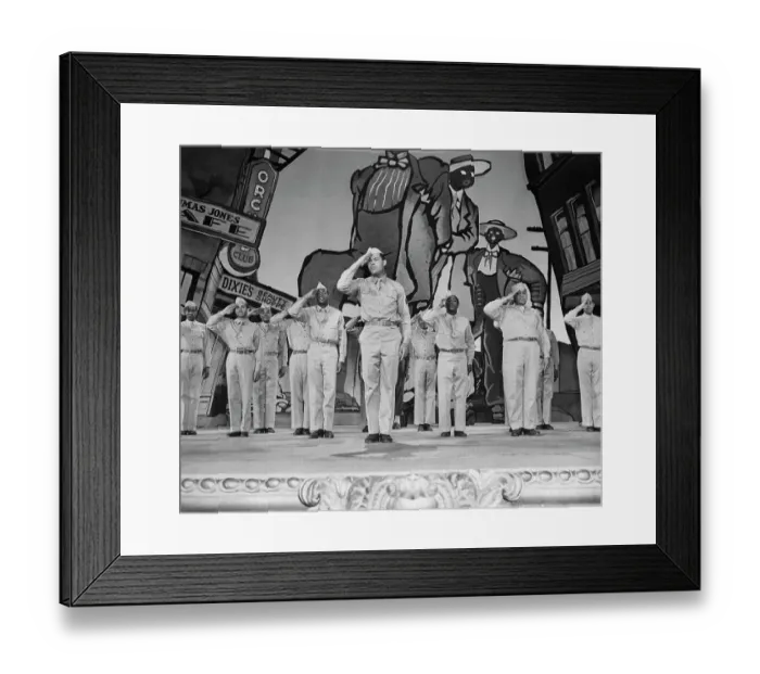 Framed Print : Joe Louis and Cast on Stage Framed Print : Joe Louis and Cast on Stage