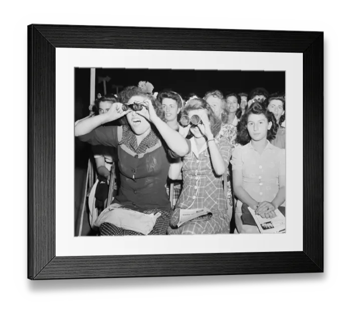 Framed Print : Women in Audience at Frank Sinatra Concert Framed Print : Women in Audience at Frank Sinatra Concert