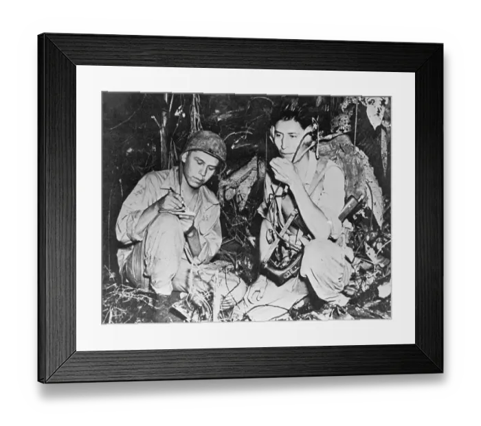 Framed Print : Navajo Code Talker Framed Print : Navajo Code Talker