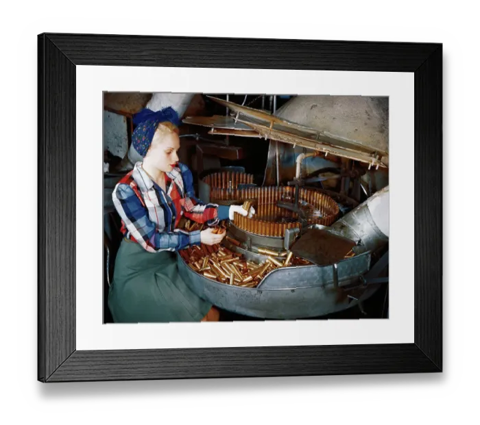 Framed Print : Woman Worker During World War II Framed Print : Woman Worker During World War II