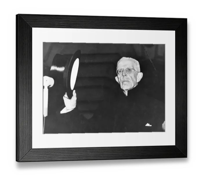 Framed Print : King Gustaf V Holding His Top Hat Framed Print : King Gustaf V Holding His Top Hat