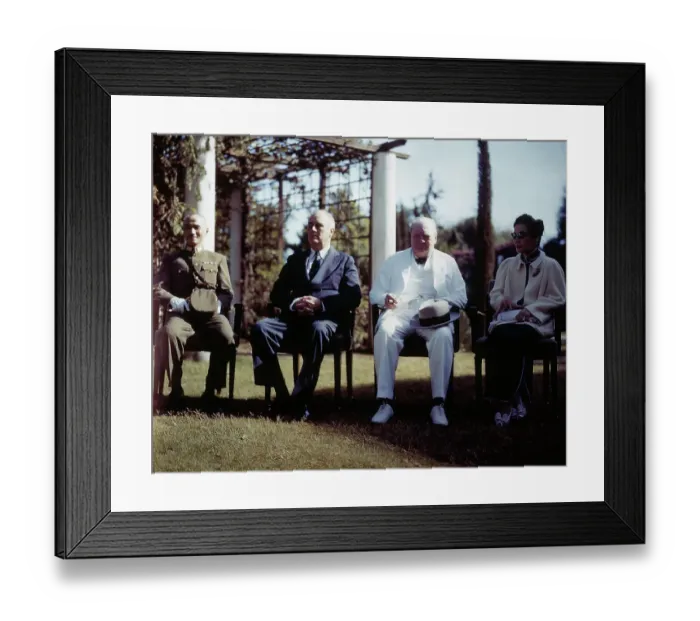 Framed Print : Chiang Kai-Shek with Franklin D. Roosevelt and Winston Churchill Framed Print : Chiang Kai-Shek with Franklin D. Roosevelt and Winston Churchill