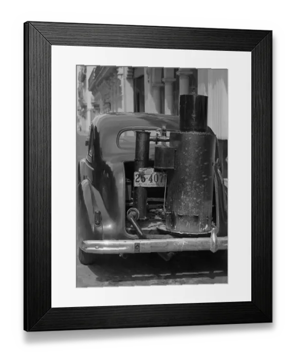 Framed Print : Car Gasifiers