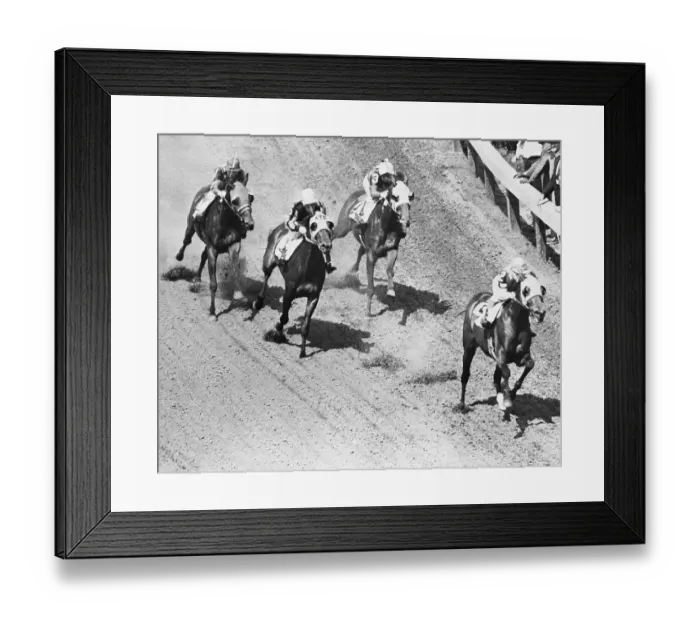 Framed Print : Count Fleet Winning Preakness Framed Print : Count Fleet Winning Preakness