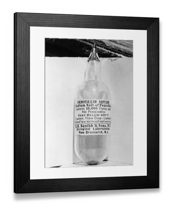 Framed Print : Penicillin Bottle Framed Print : Penicillin Bottle