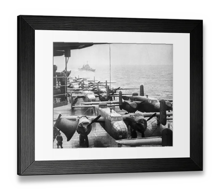 Framed Print : Airplanes on Ship Deck Framed Print : Airplanes on Ship Deck