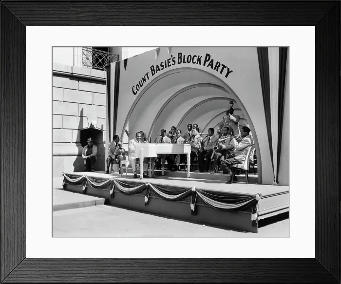 Framed Print : Count Basie Seated at Piano Framed Print : Count Basie Seated at Piano