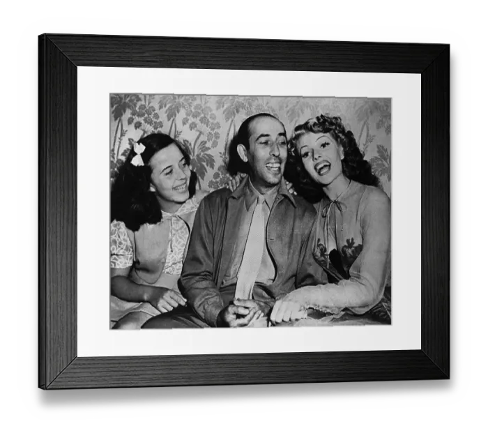 Framed Print : Rita Hayworth with Eduard and Carmina Cansino Framed Print : Rita Hayworth with Eduard and Carmina Cansino