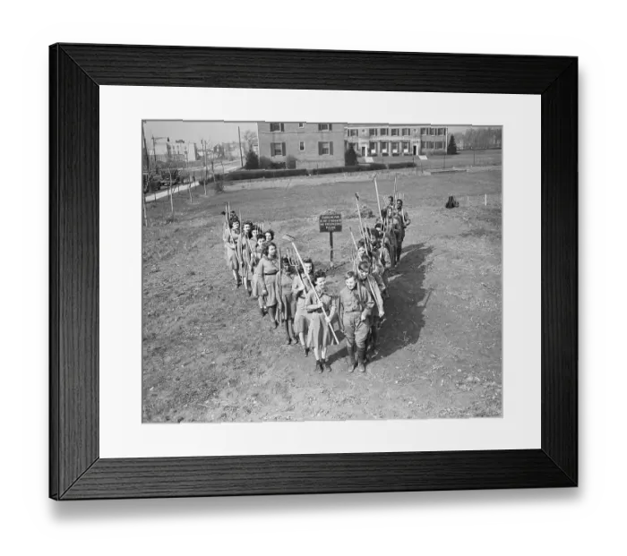 Framed Print : Blind Children W / Garden Tools Form V Framed Print : Blind Children W / Garden Tools Form V