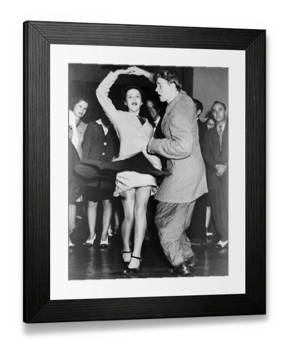 Framed Print : Zoot-Suiters Dancing Framed Print : Zoot-Suiters Dancing
