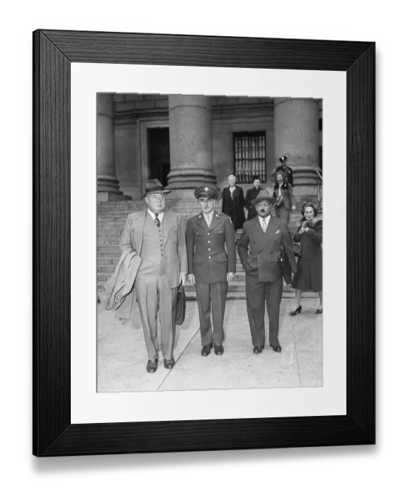 Framed Print : Soldier Being Taken From Court Framed Print : Soldier Being Taken From Court